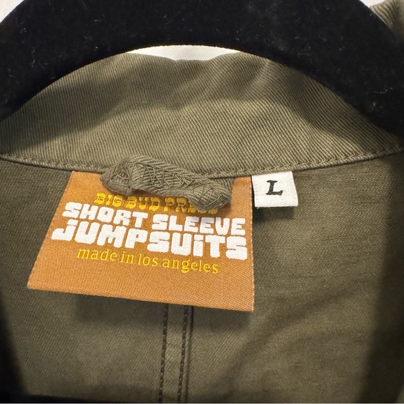 Big Bud Press Short Sleeve Jumpsuit in Green - Picture 8 of 9